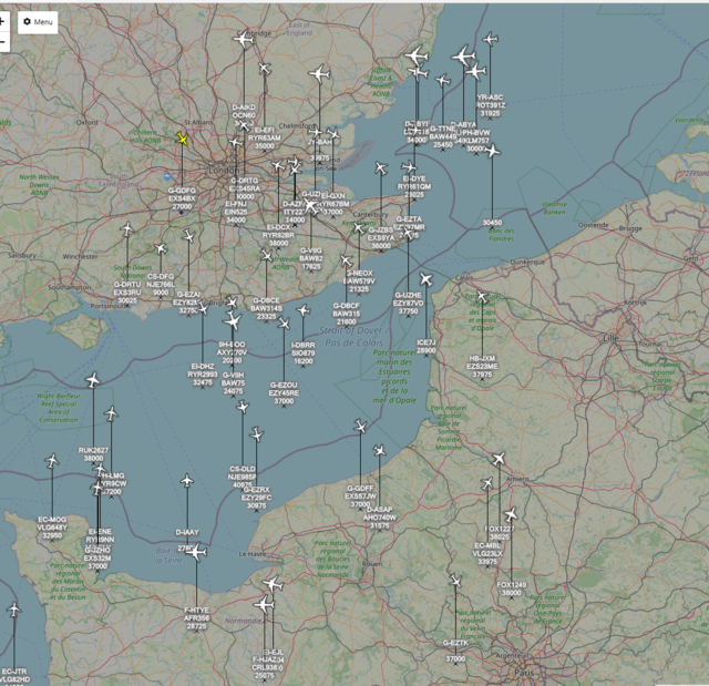 Results from the Flight Aware Pro Stick and the Bingfu antenna